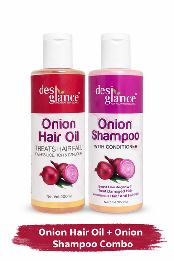 Onion Hair Care Combo ( Hair Oil+ Shampoo with Conditioner )