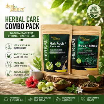Hair Treatment for Men and Women For Soft Shiny & Healthy Hair Shampoo Strengthens Roots Reduces Hair Fall & Promotes Growth Combo Of Hair And Royal Black Powder