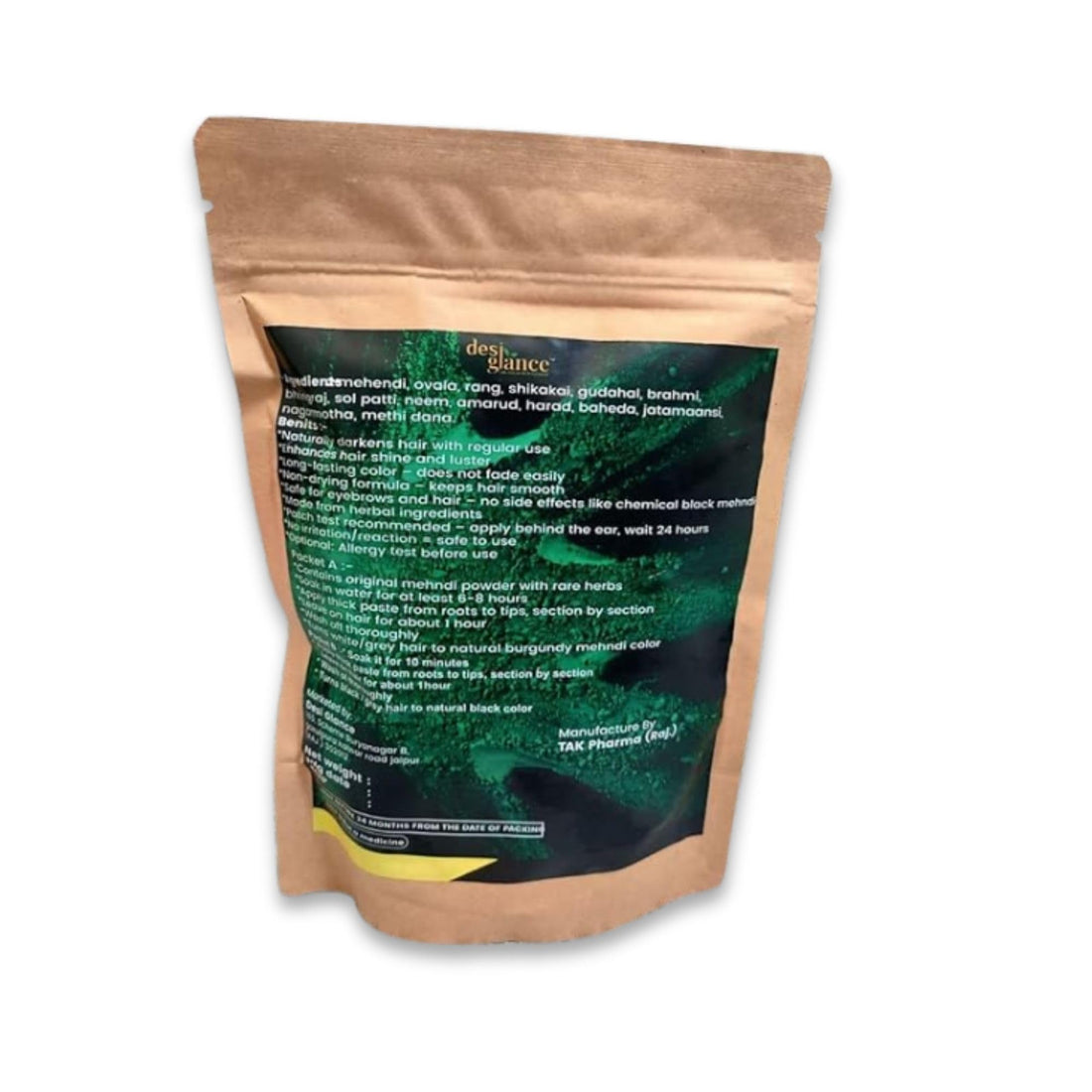 Royal Black Herbal Hair Color Powder Hair Blackening Treatment for Men and Women For Soft Shiny & Healthy Hair (120g)