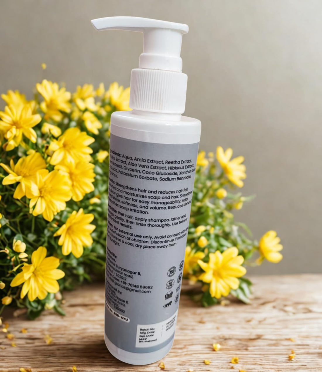 Arnica Shampoo extract for hair fall control strengthens roots nourishes scalp promotes regrowth & adds natural shine (200 ml)